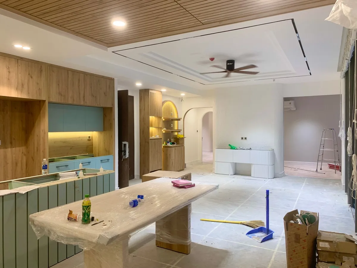 Multiple AI-generated interior design style variations for the same room showing different aesthetic options