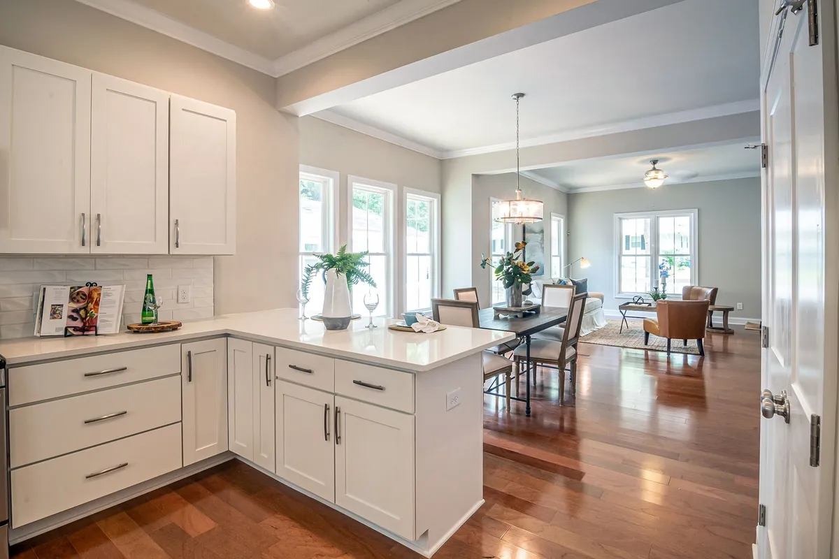 Staged and well-lit living room showing property potential for real estate marketing